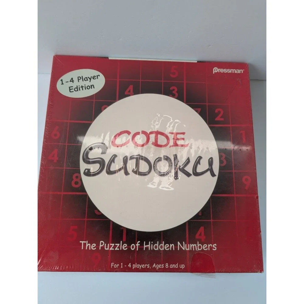 Code Sudoku Board Game by Pressman 2006 New 1-4 Players Puzzle